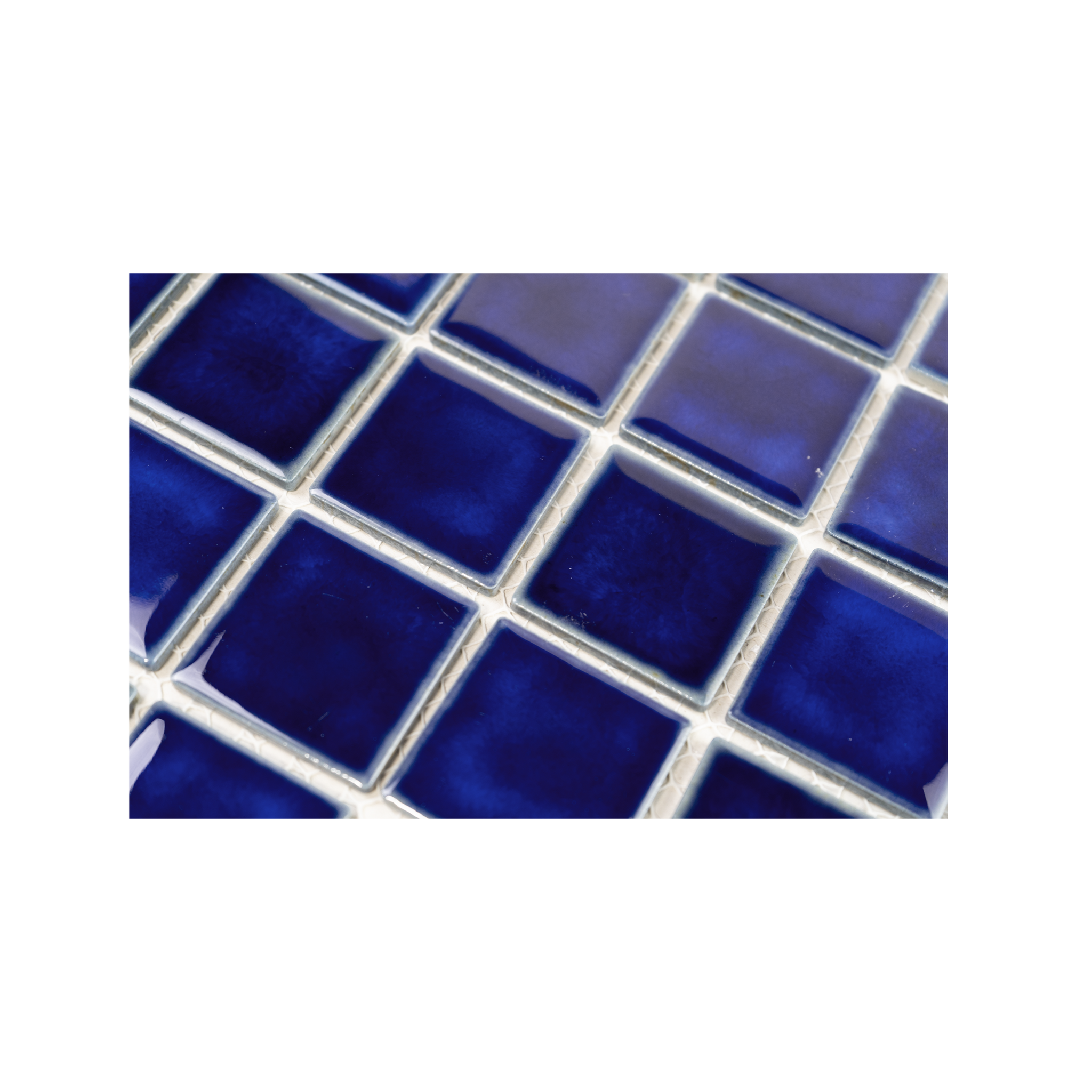 2x2 Cobalt Ocean Blue Pool Mosaic Tile