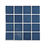 3x3 Navy Blue Pool Mosaic Tile