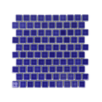 1x1 Electric Blue Pool Mosaic Tile