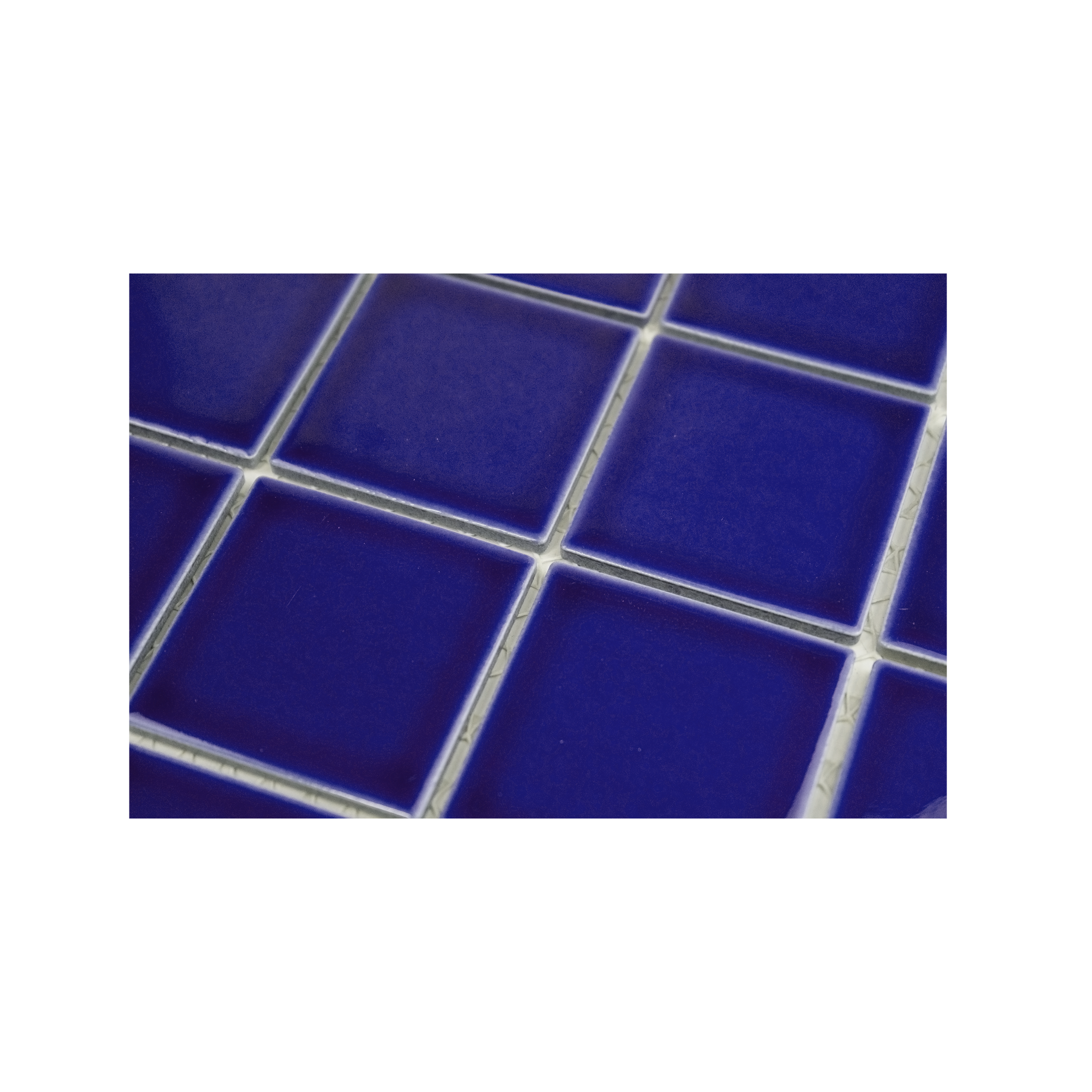 3x3 Royal Blue Pool Mosaic Tile