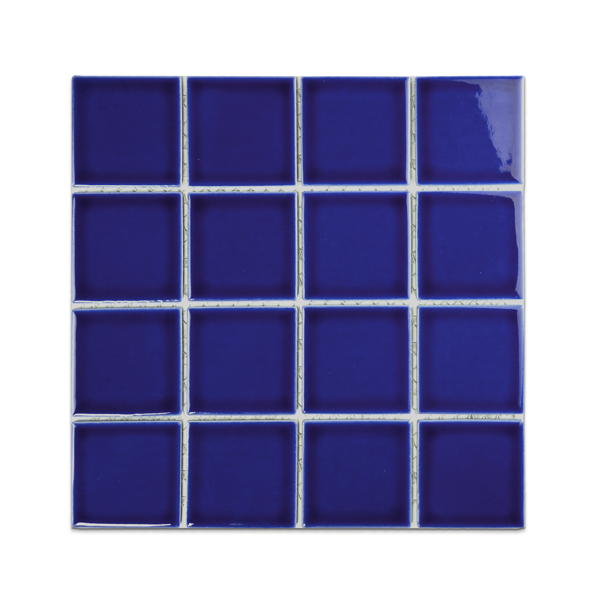 3x3 Royal Blue Pool Mosaic Tile