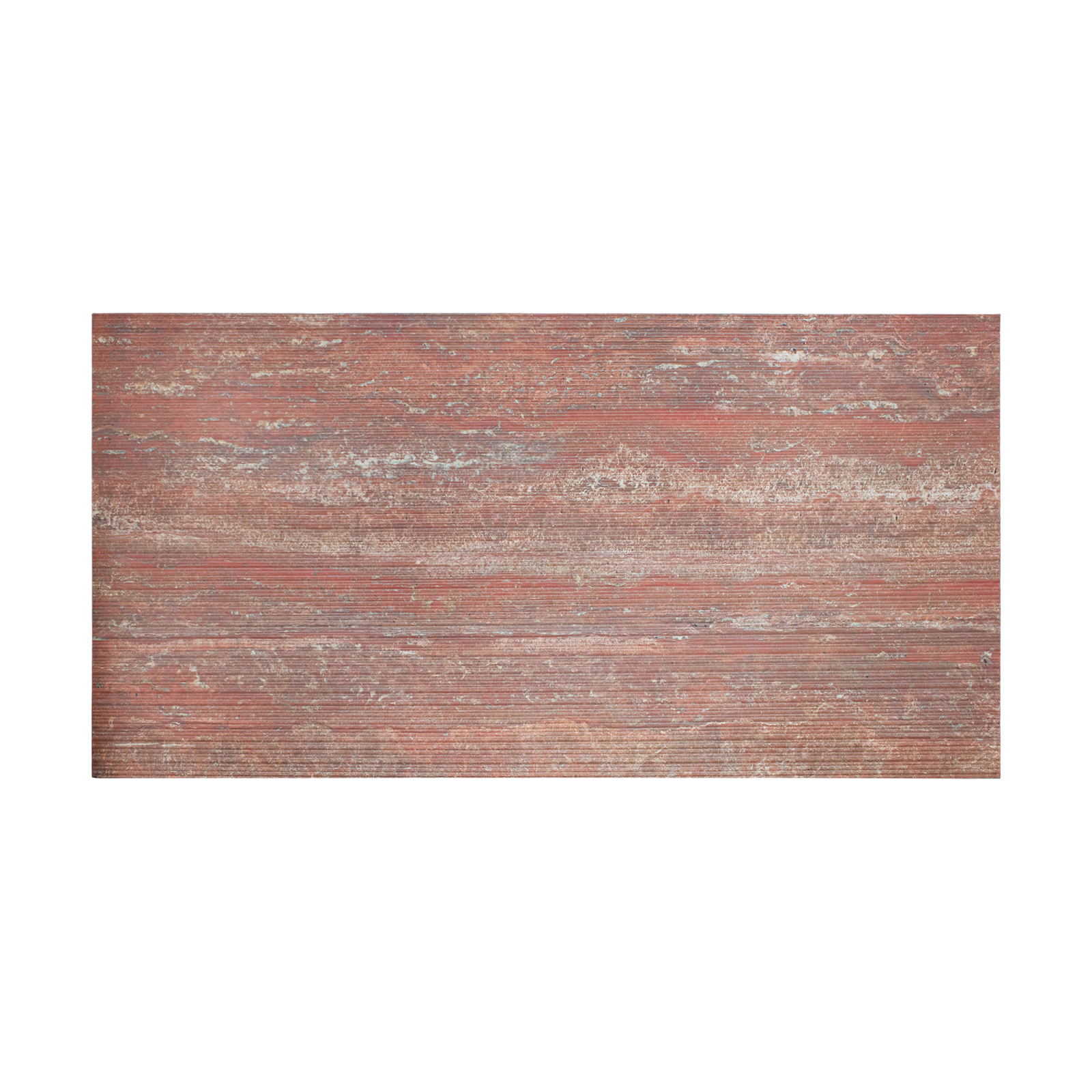 Red Travertine 24x48 Fluted Porcelain Tile