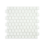 1x1 White Pool Mosaic Tile