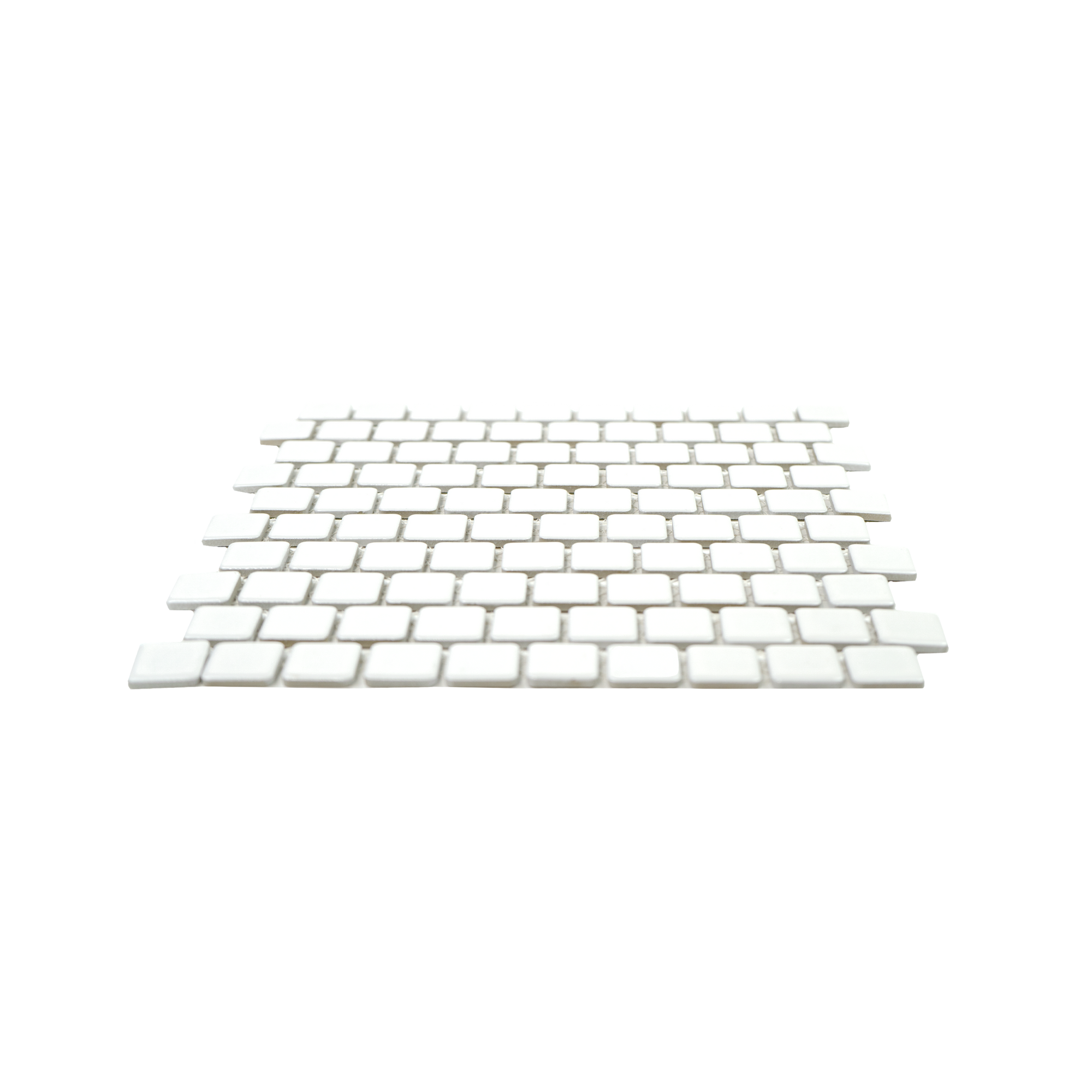 1x1 White Pool Mosaic Tile