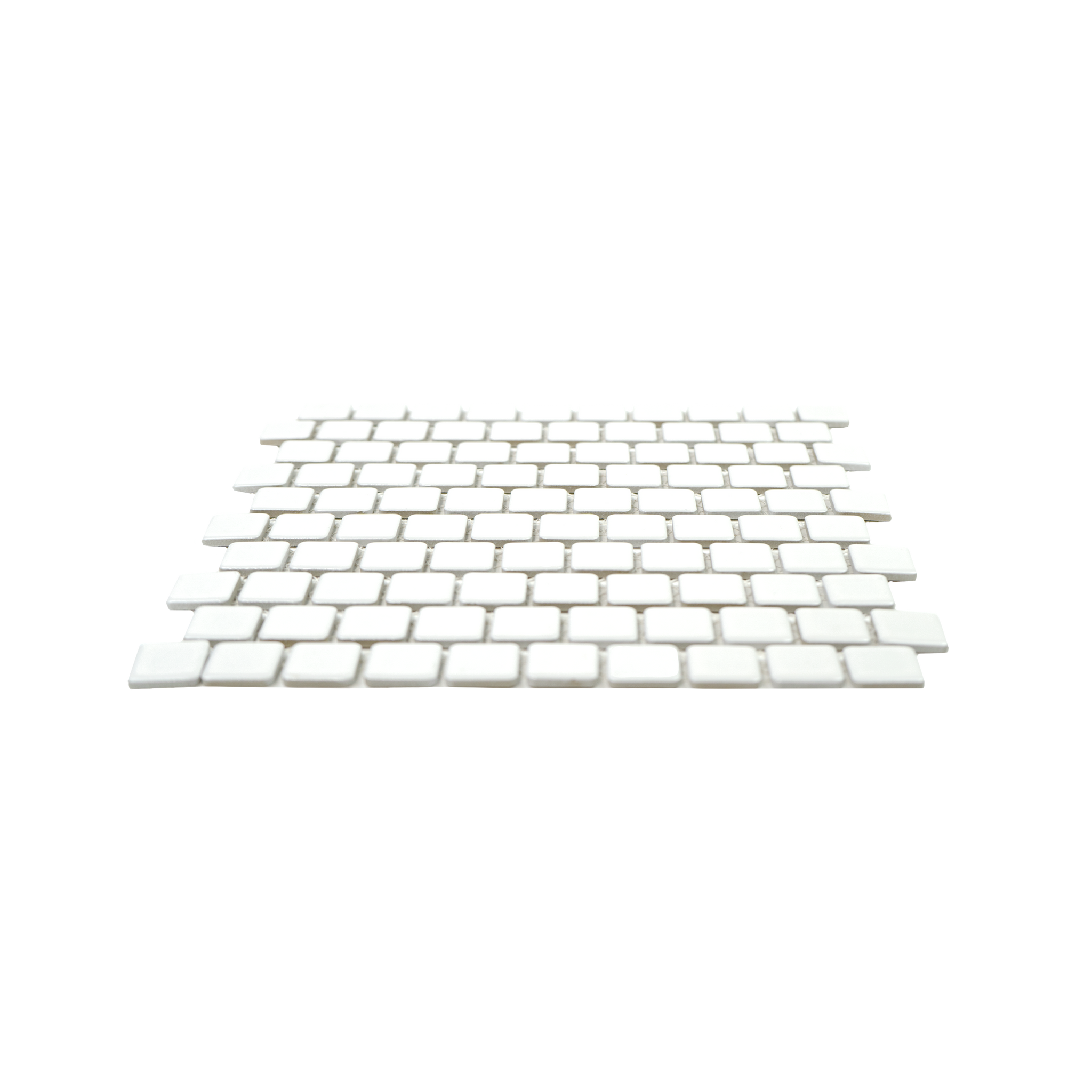 1x1 White Pool Mosaic Tile