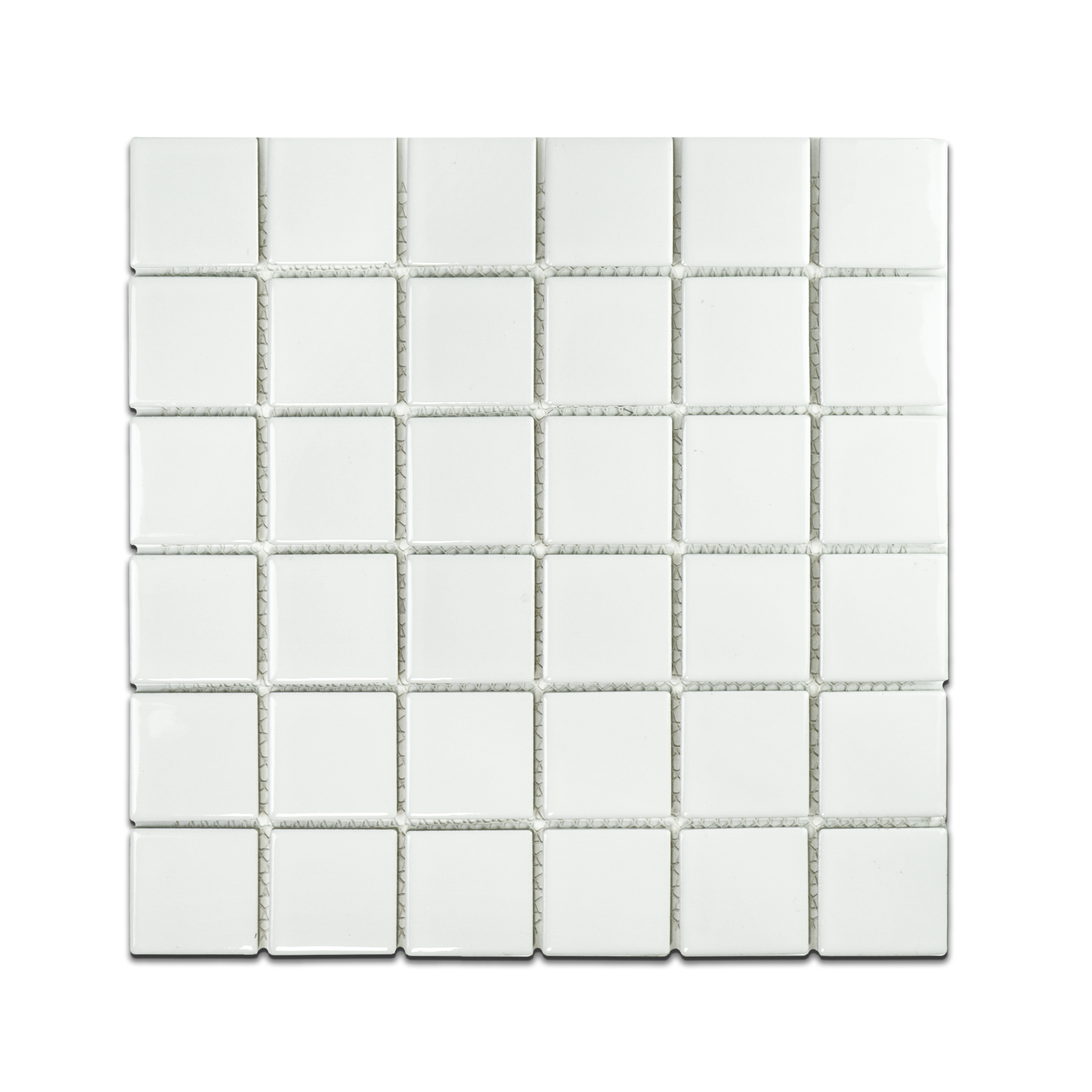 2x2 White Pool Mosaic Tile