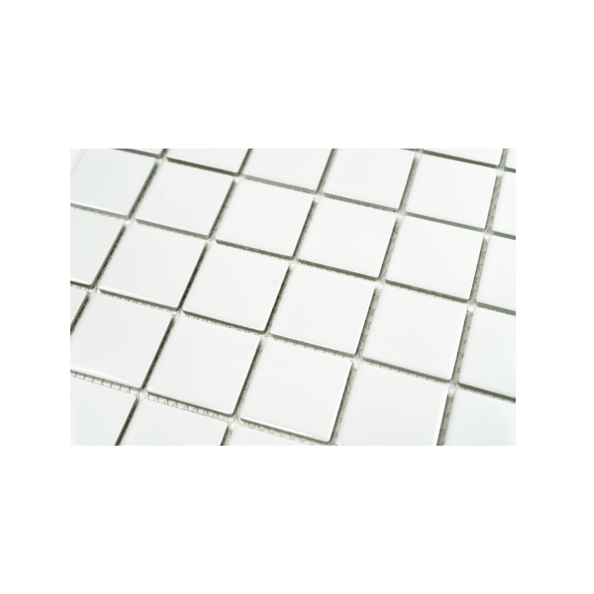 2x2 White Pool Mosaic Tile