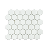 2" White Matte Hexagon