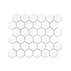 2" White Matte Hexagon