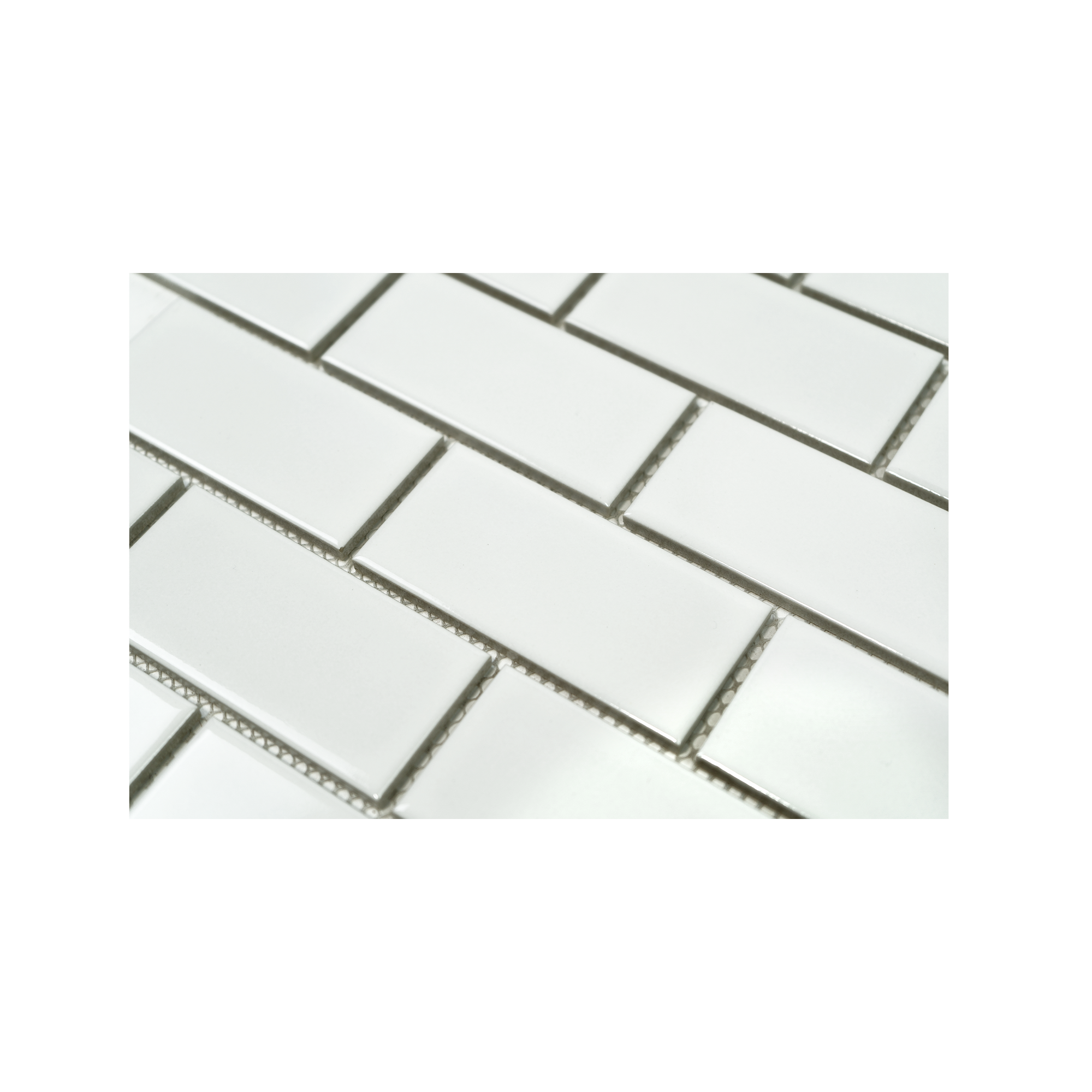 2x4 White Brick Mosaic Tile