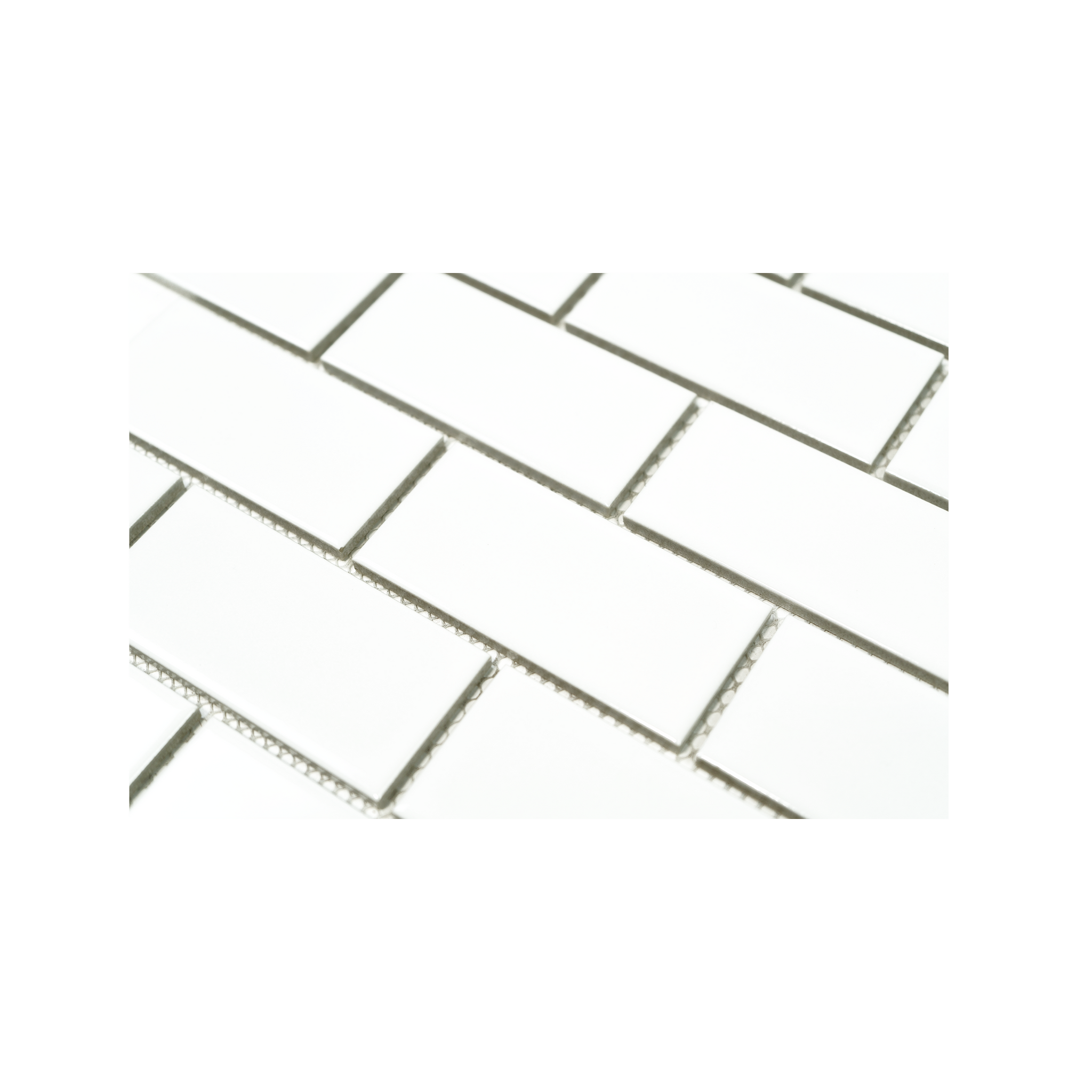 2x4 White Brick Mosaic Tile