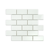 2x4 White Brick Mosaic Tile