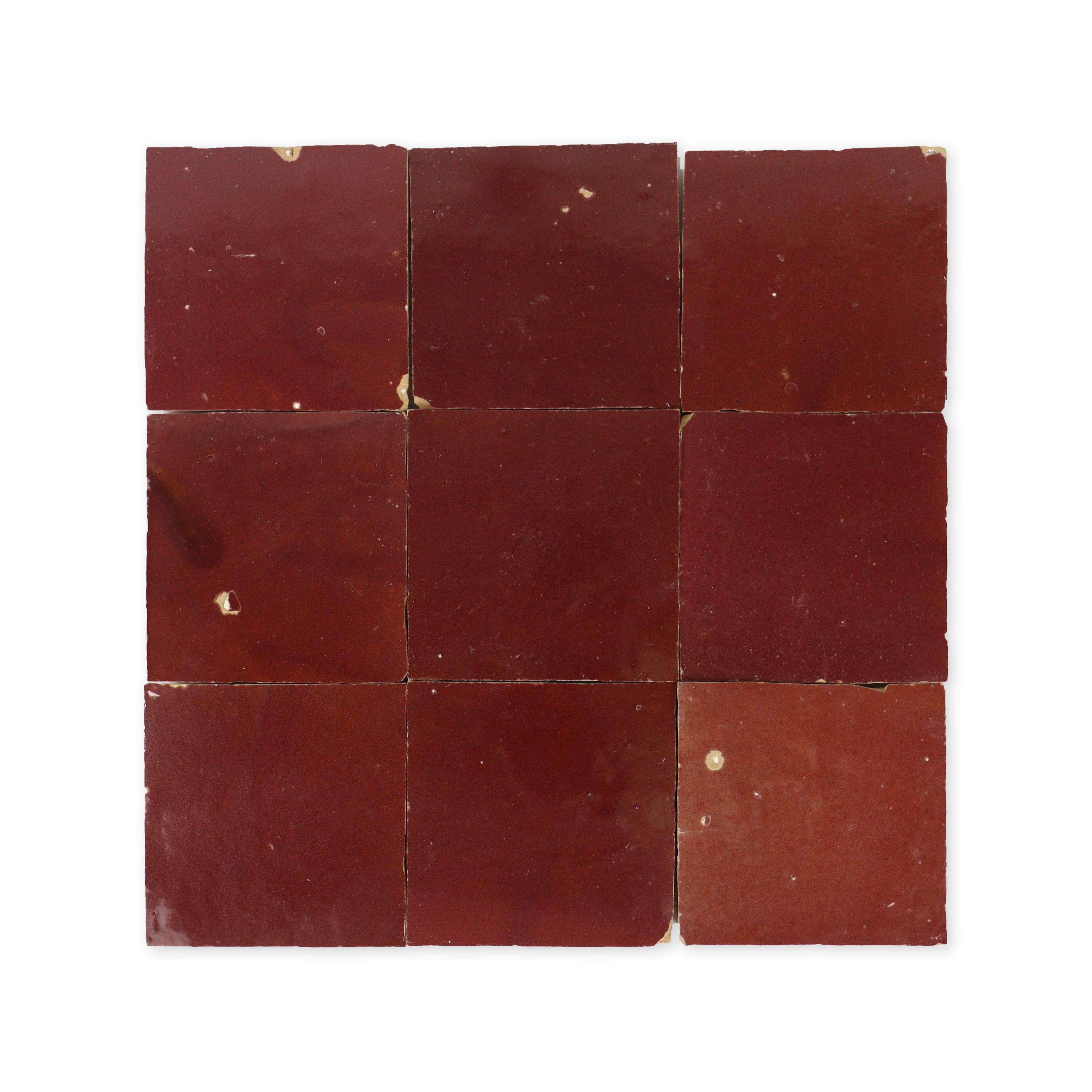 Cabernet Red Zellige Tile - Cemento Collection